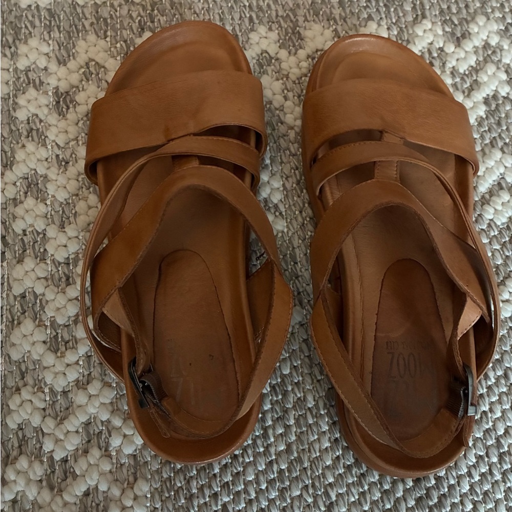 Miz Mooz Brown Strappy Sandals